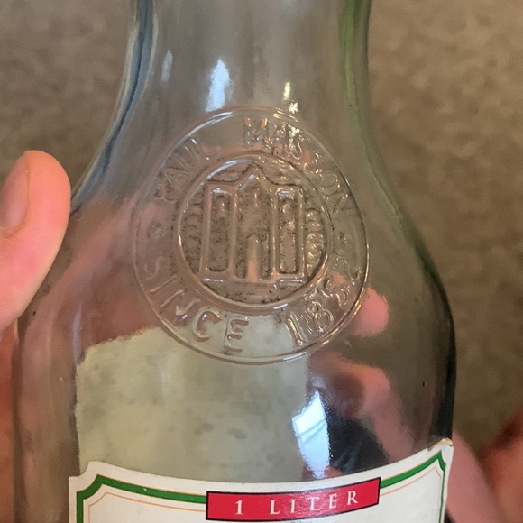 Embossed Paul Masson Since 1852 Glass Wine Bottle - Picture 3 of 7